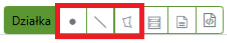 Fragment ikon z menu mapy